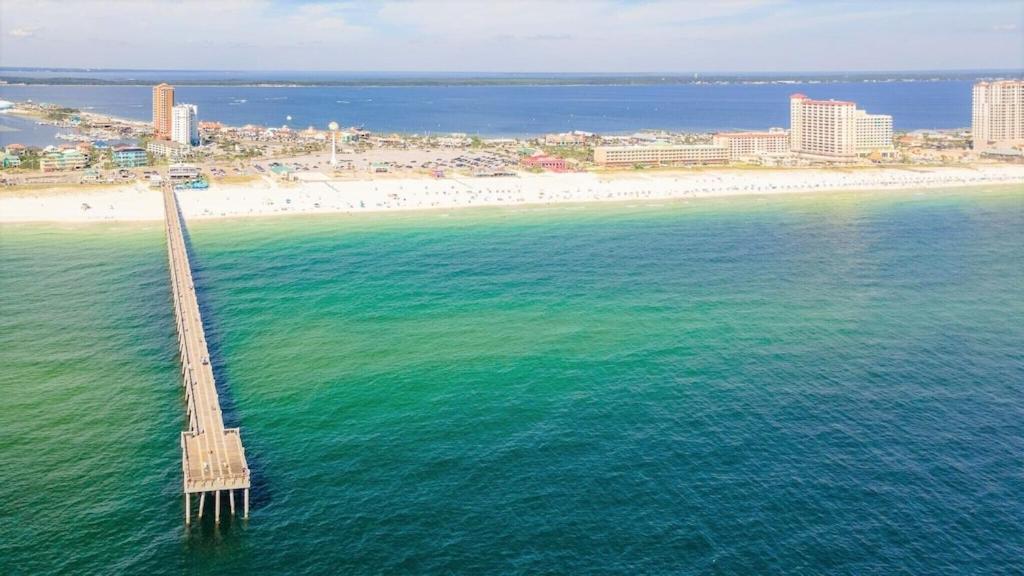 Ocean Front Penthouse Suite Panoramic Views Of Gulf,Pensacola Beach,Pier, & Bay Екстер'єр фото
